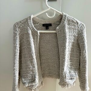 Tweed Jacket- Grey and Silver from Ann Taylor